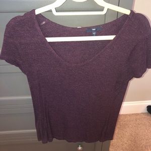 Purple Gap Scoop neck T-shirt